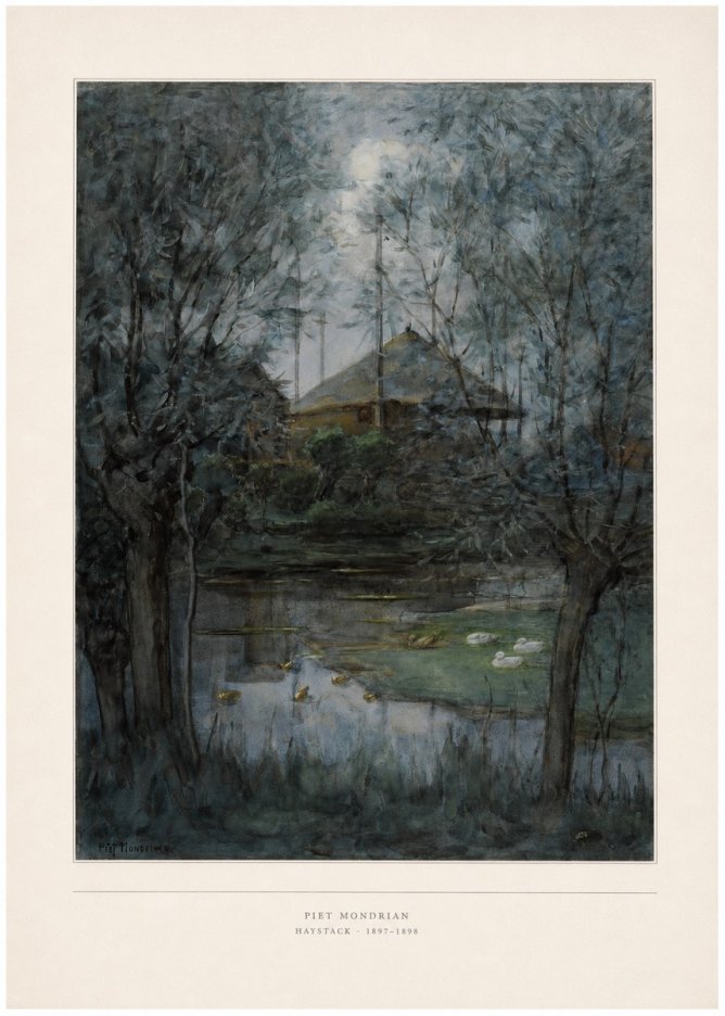 Piet Mondrian Haystack No4 - Póster