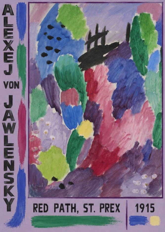 Alexej von Jawlensky Red Path, St. Prex II No2 - Póster