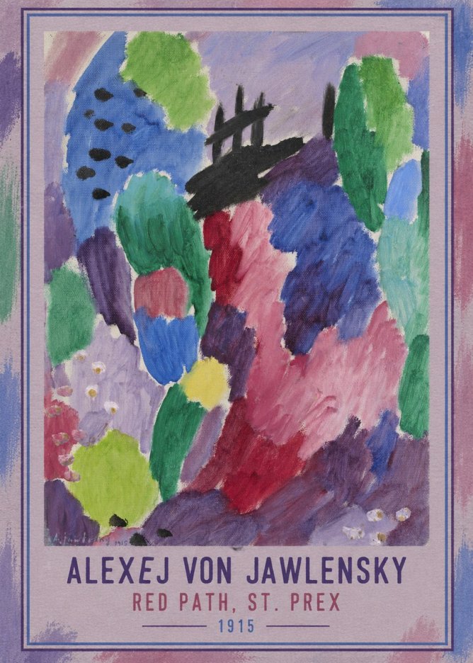 Alexej von Jawlensky Red Path, St. Prex II No3 - Póster