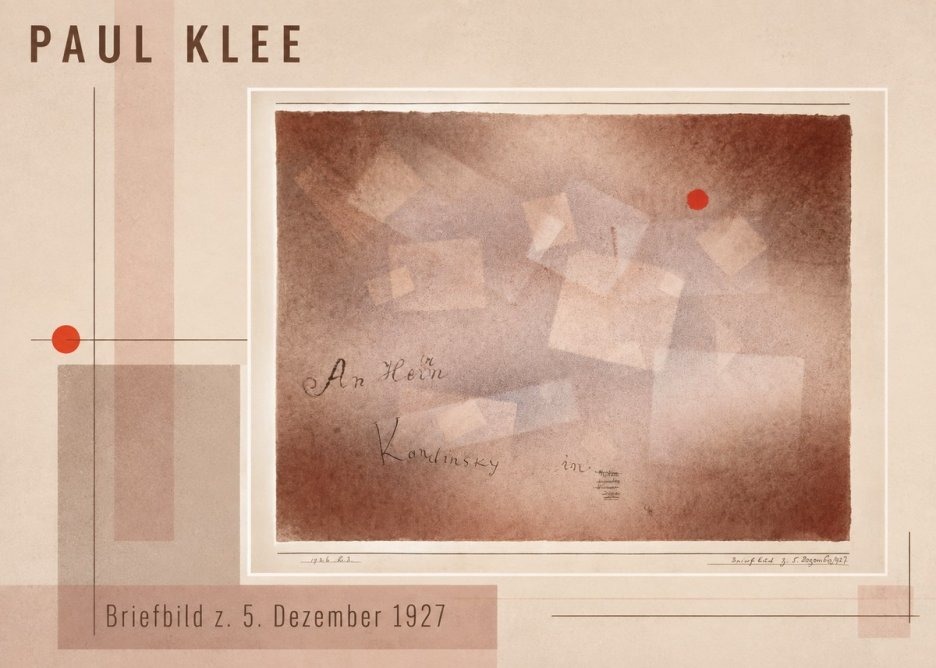 Paul Klee Briefbild Z. 5. Dezember 1927 No3 - Póster