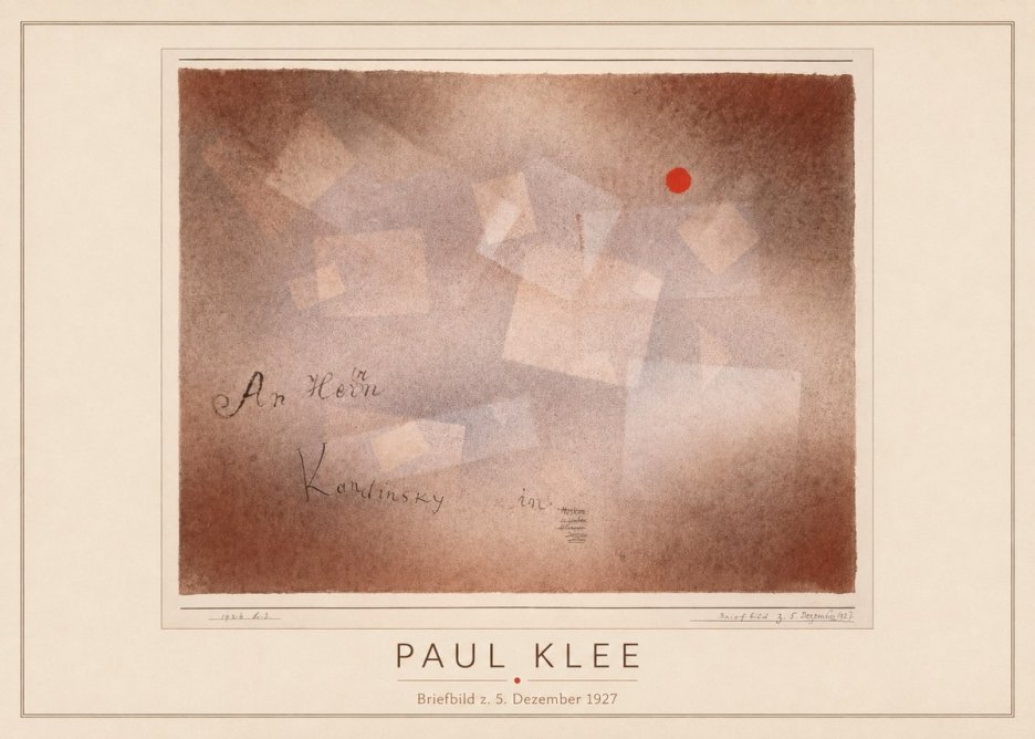 Paul Klee Briefbild Z. 5. Dezember 1927 No4 - Póster