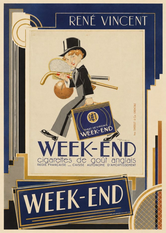 René Vincent Week-end No2 - Póster