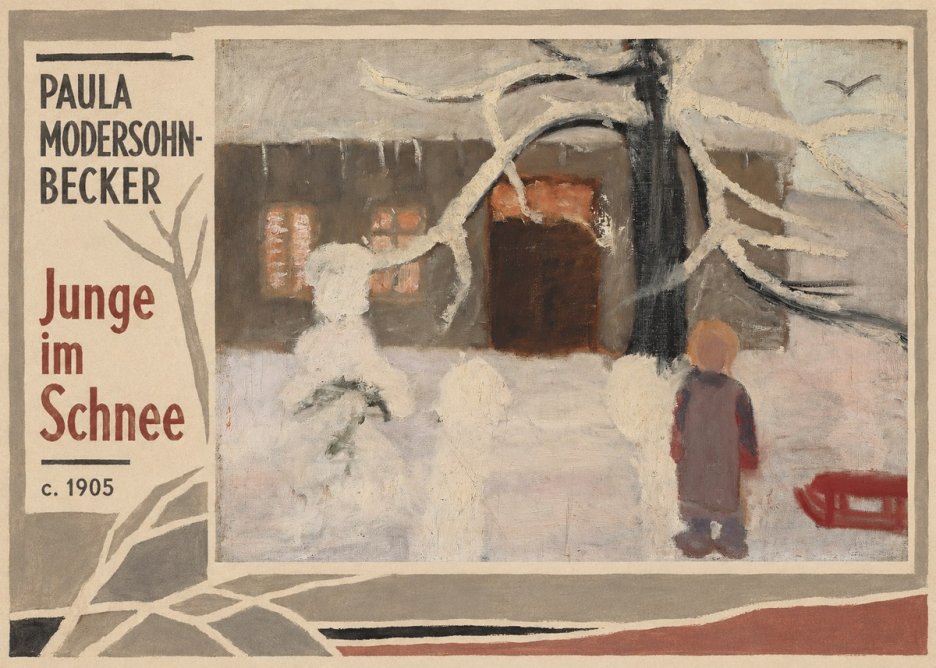 Paula Modersohn-Becker Junge Im Schnee No2 - Póster
