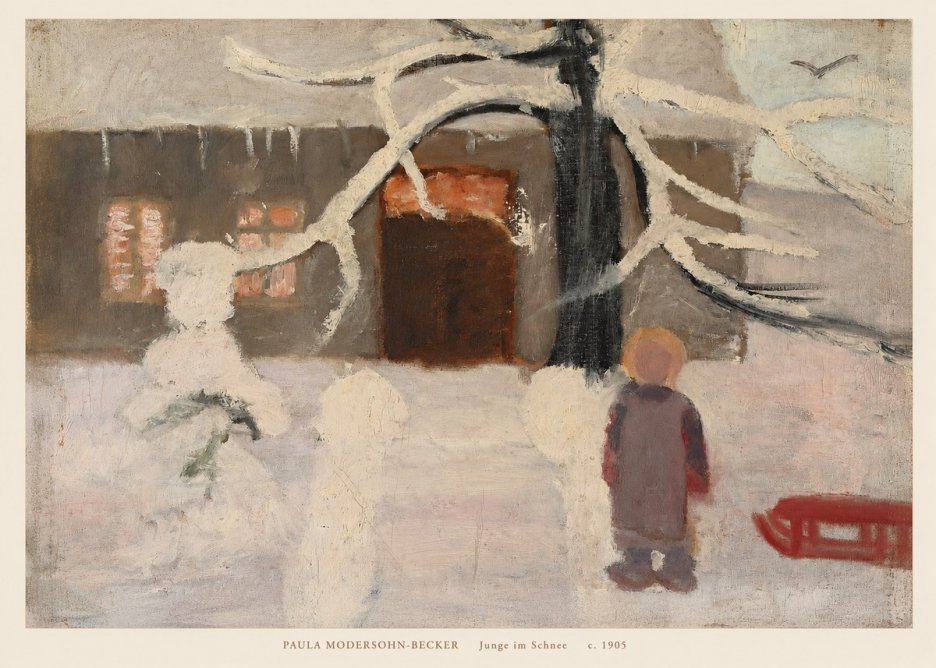 Paula Modersohn-Becker Junge Im Schnee No6 - Póster