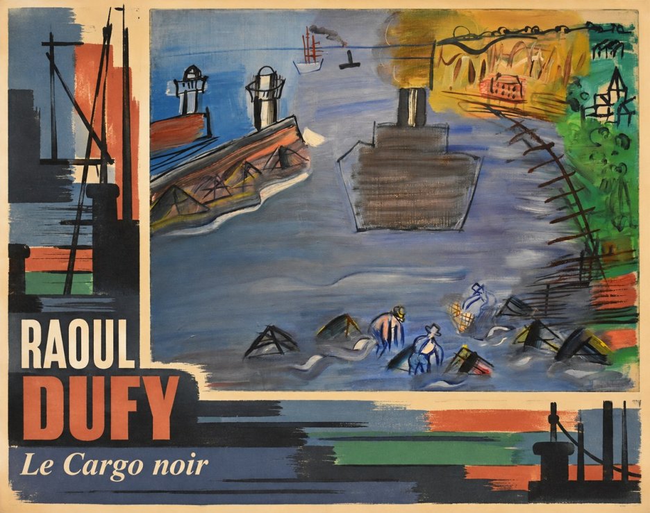 Raoul Dufy Le Cargo Noir No4 - Póster