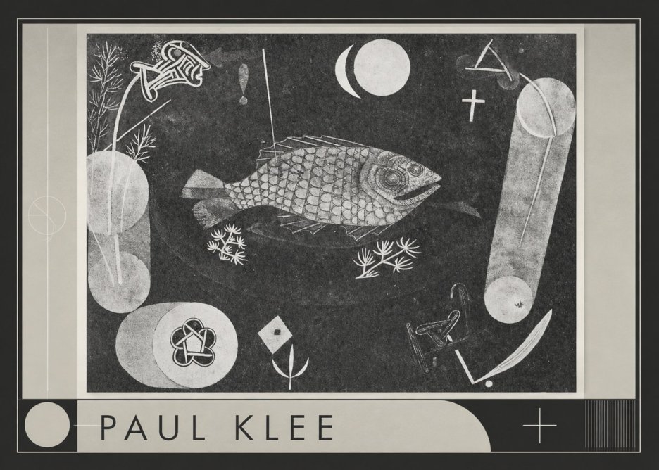 Paul Klee Abstract Fish No1 - Póster