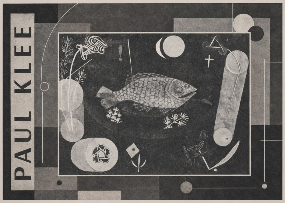 Paul Klee Abstract Fish No4 - Póster