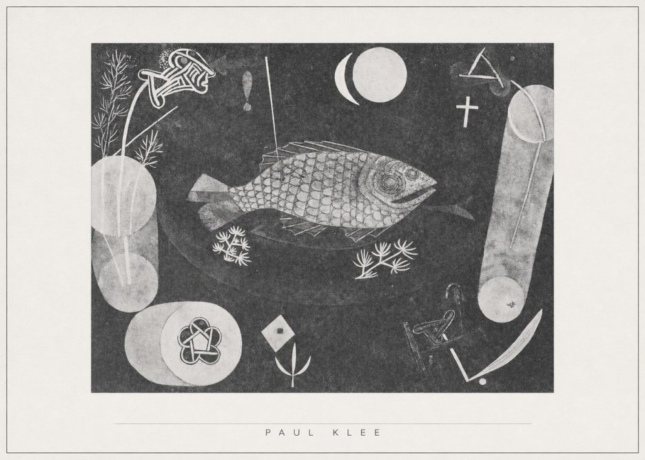 Paul Klee Abstract Fish No5 - Póster