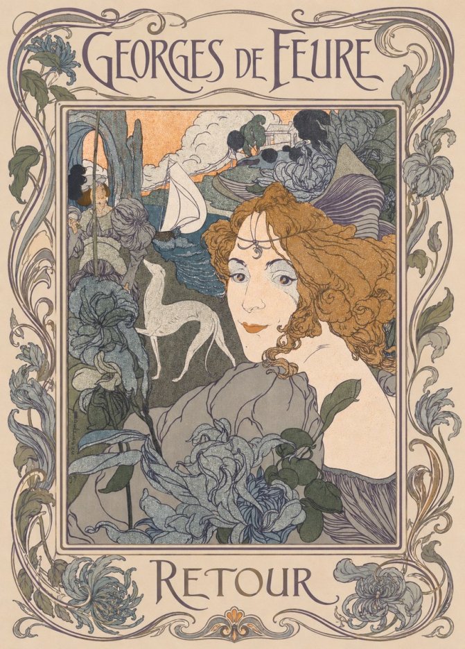 Georges de Feure Retour No3 - Póster