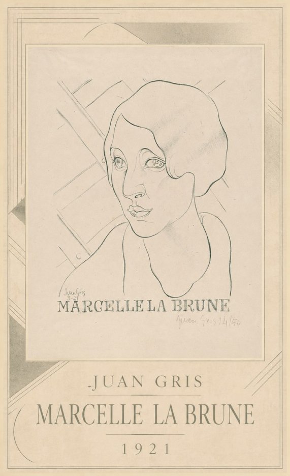 Juan Gris Marcelle La Brune II No3 - Póster