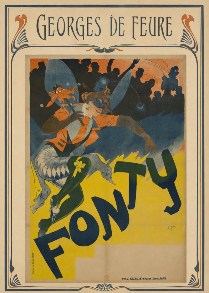 Georges de Feure Fonty I No1 - Póster
