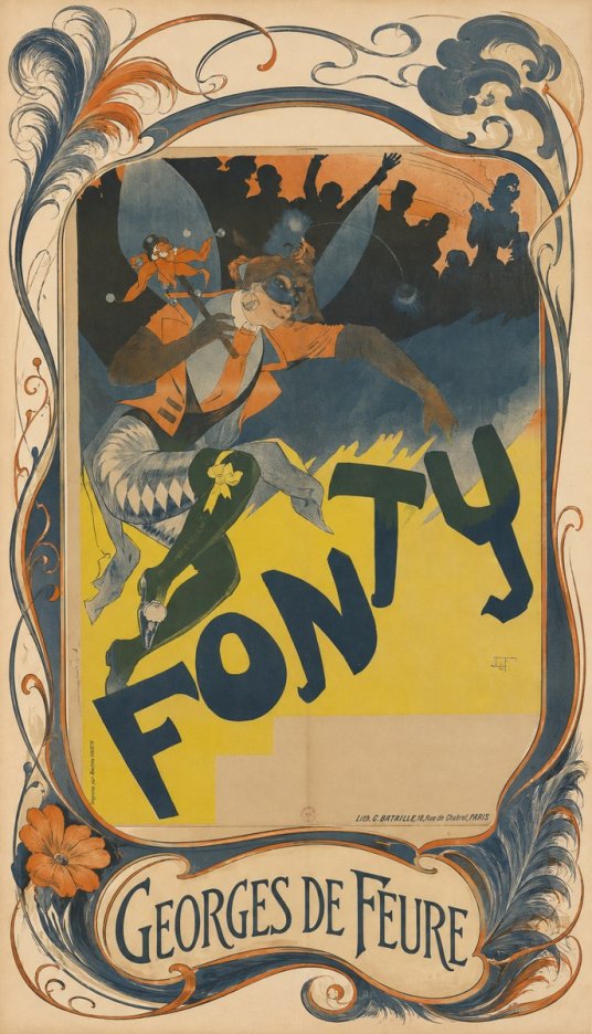 Georges de Feure Fonty I No4 - Póster