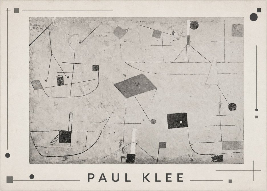 Paul Klee Seascape with Boats No1 - Póster