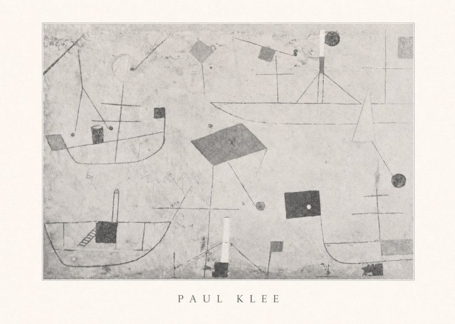 Paul Klee Seascape with Boats No5 - Póster