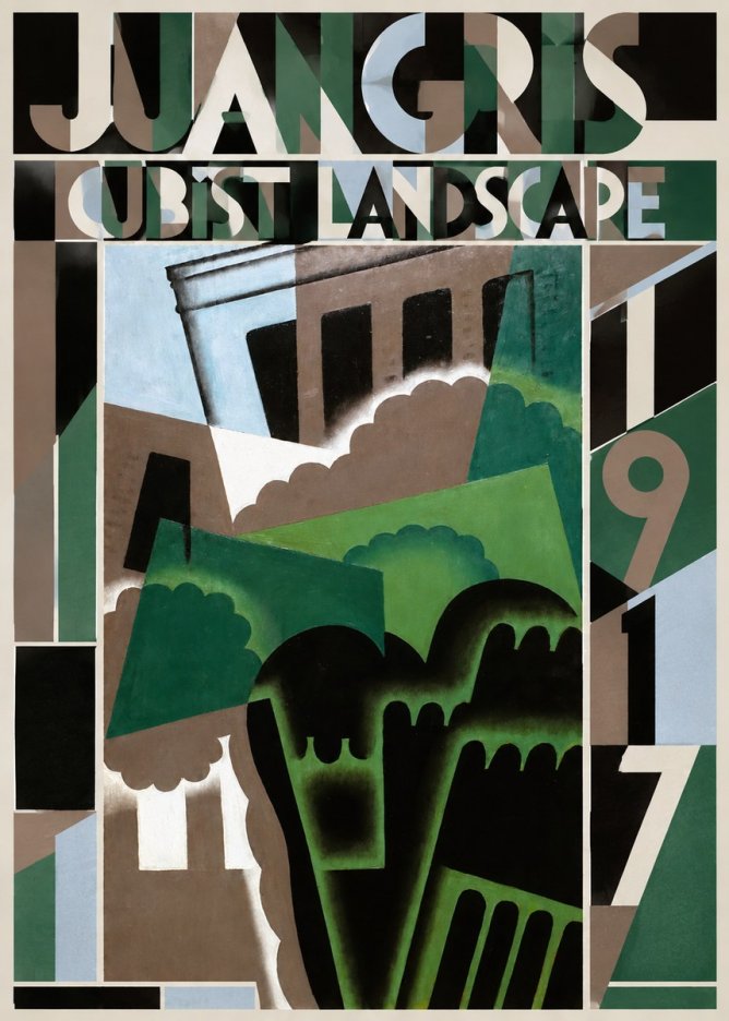 Juan Gris Cubist Landscape No5 - Póster