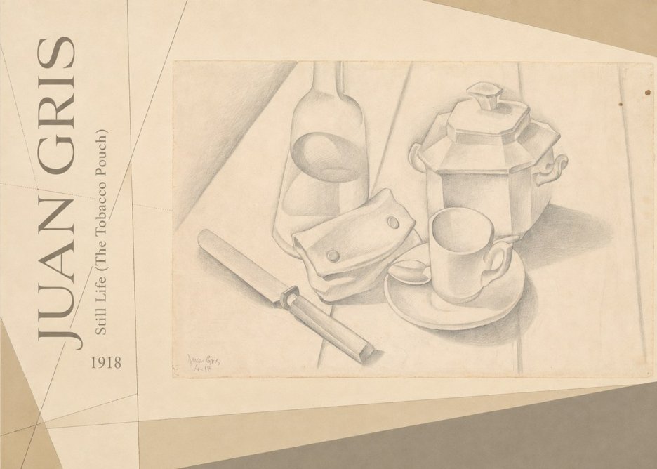 Juan Gris Still Life (the Tobacco Pouch) No5 - Póster