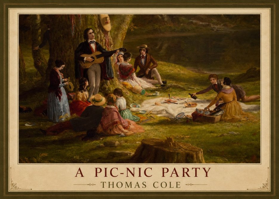 Thomas Cole A Pic-nic Party No2 - Póster