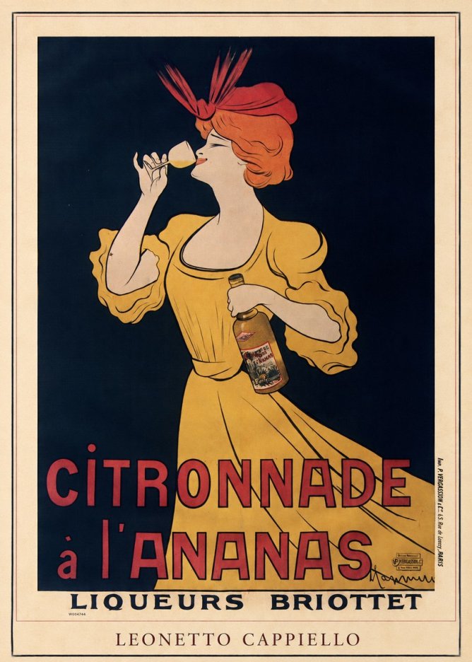 Leonetto Cappiello Citronnade À L'ananas No4 - Póster