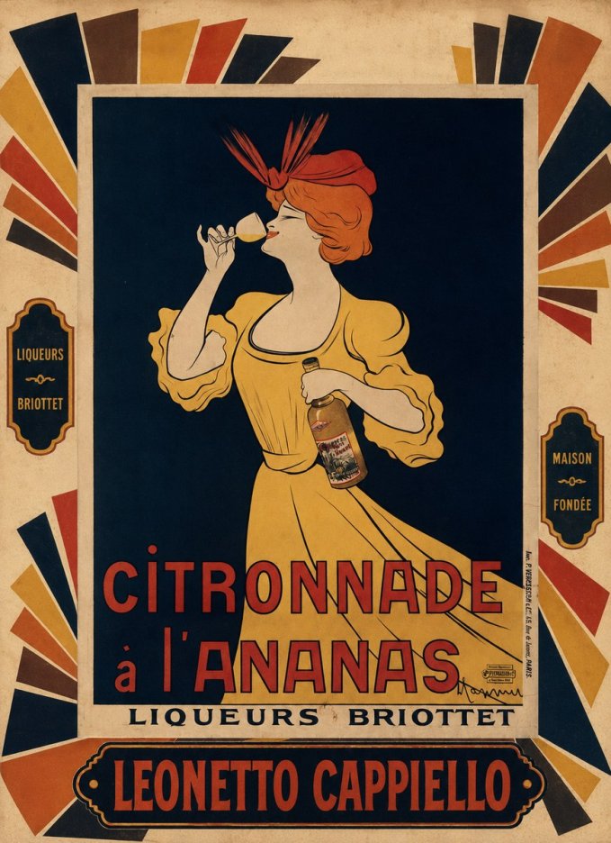 Leonetto Cappiello Citronnade À L'ananas No6 - Póster