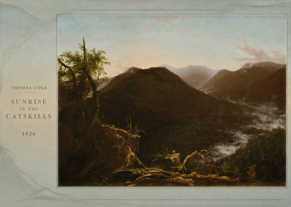 Thomas Cole Sunrise in the Catskills I No2 - Póster