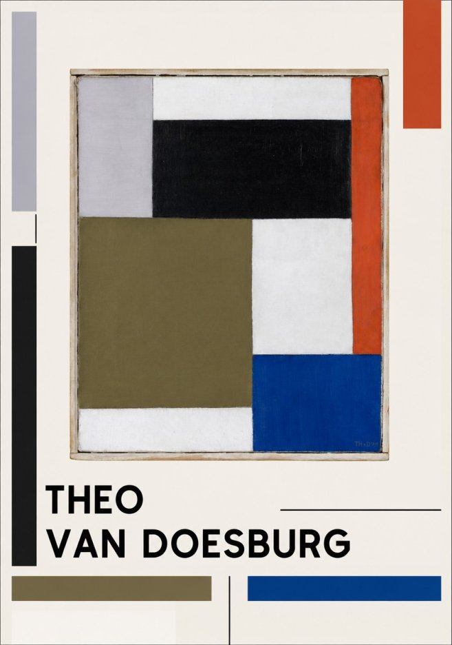Theo van Doesburg Composition Xxii No1 - Póster