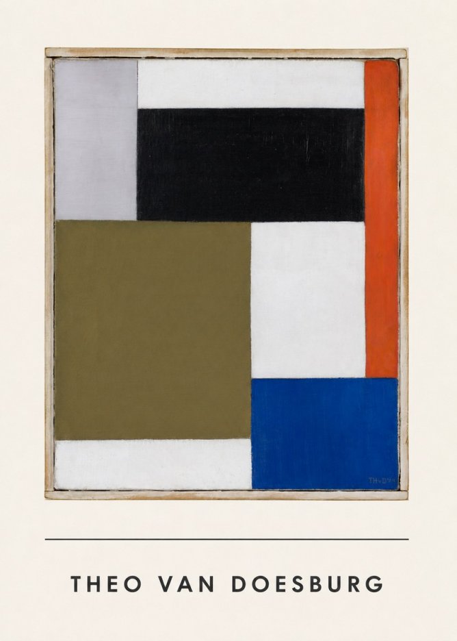 Theo van Doesburg Composition Xxii No3 - Póster