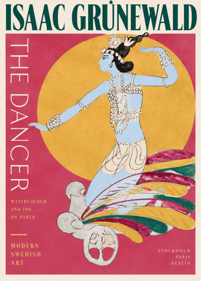 Isaac Grünewald Dancer on a Chariot No3 - Póster