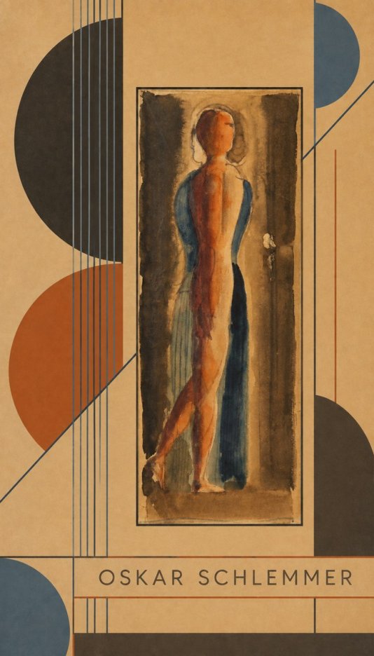 Oskar Schlemmer Figure Study No2 - Póster