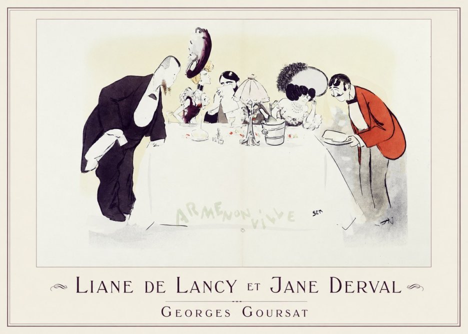 Georges Goursat Liane De Lancy Et Jane Derval No1 - Póster