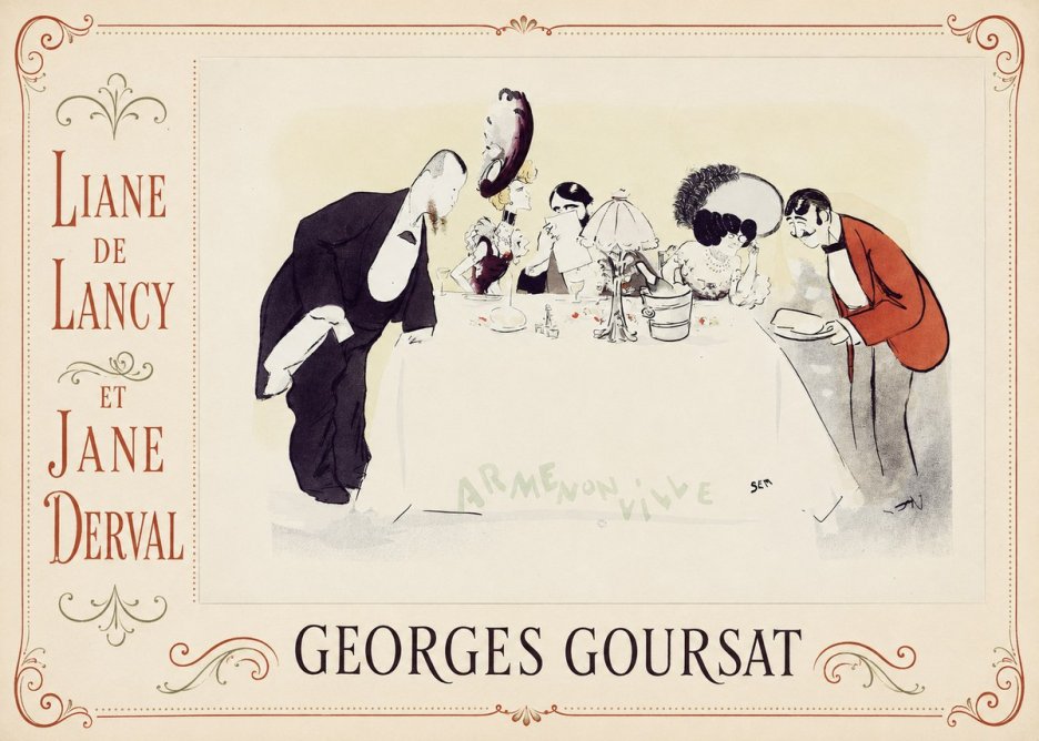 Georges Goursat Liane De Lancy Et Jane Derval No2 - Póster