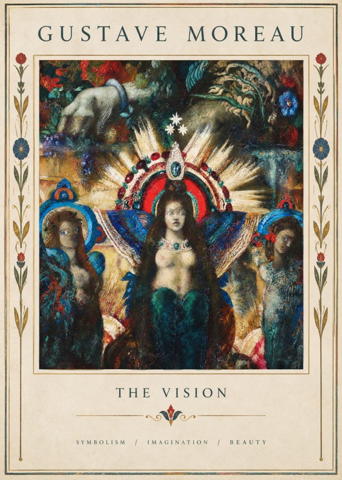Gustave Moreau L'apparition I No5 - Póster