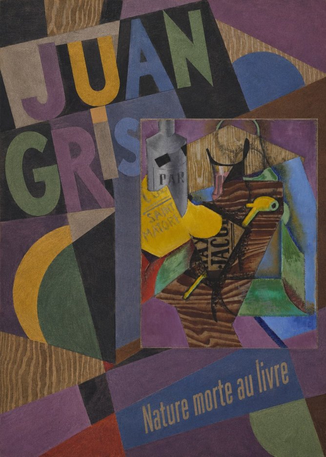 Juan Gris Nature Morte Au Livre No5 - Póster