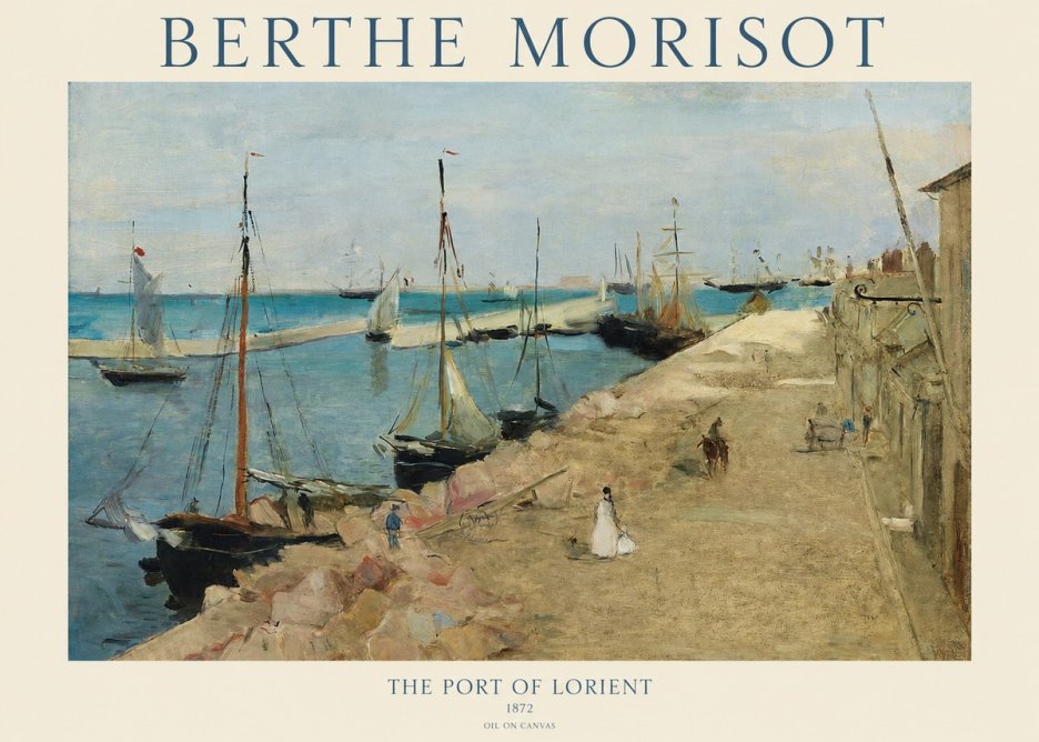 Berthe Morisot The Port of Lorient No1 - Póster