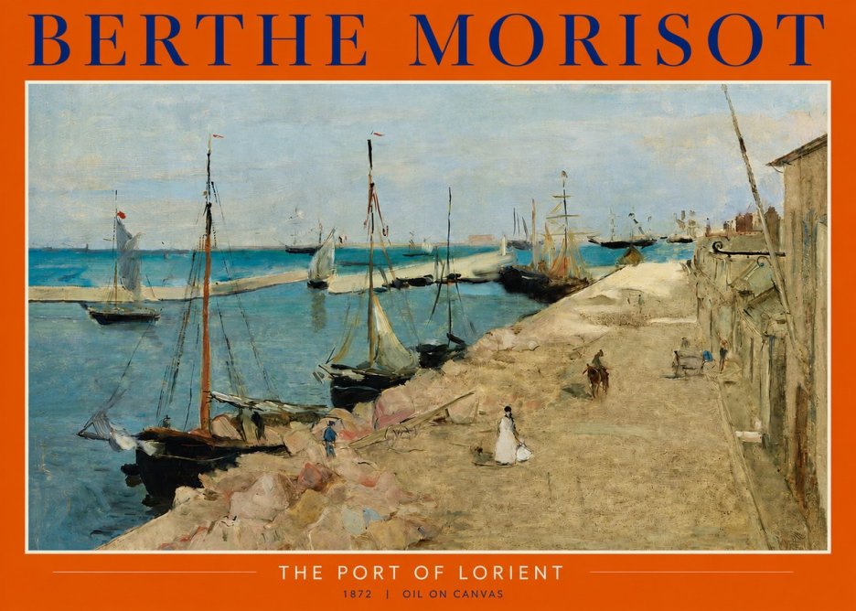 Berthe Morisot The Port of Lorient No2 - Póster