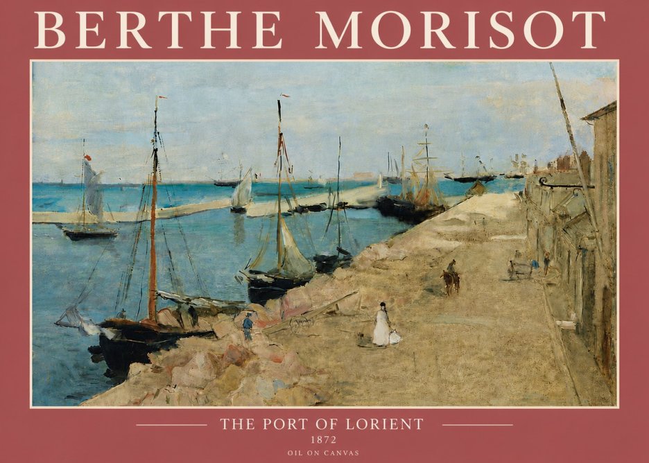 Berthe Morisot The Port of Lorient No5 - Póster