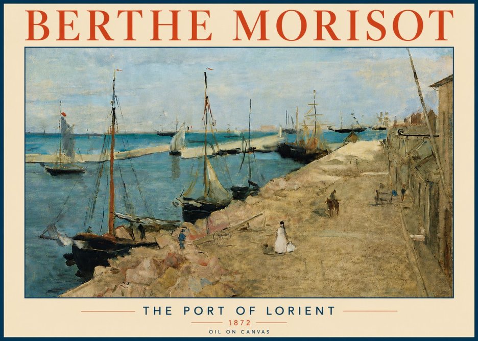 Berthe Morisot The Port of Lorient No6 - Póster