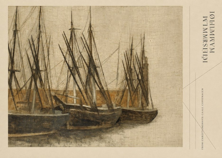 Vilhelm Hammershøi From Christianshavn's Canal, Copenhagen No2 - Póster