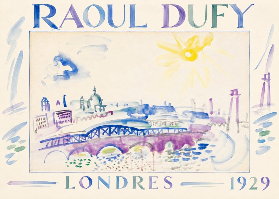 Raoul Dufy Londres - 1929 No1 - Póster