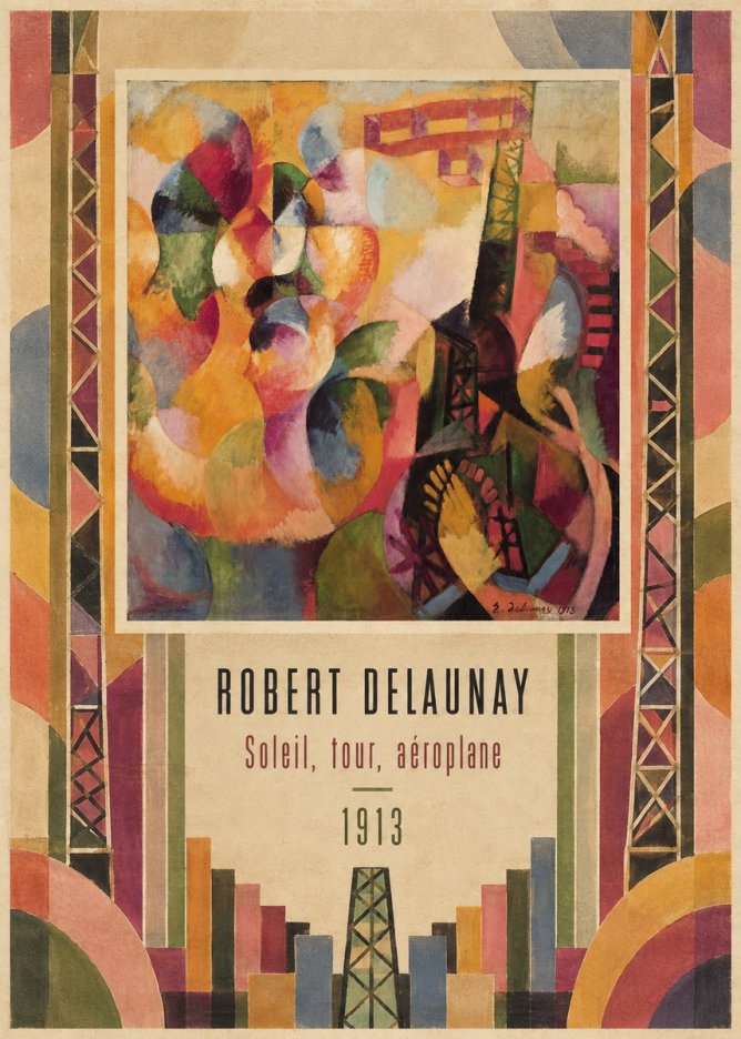 Robert Delaunay Soleil, Tour, Aéroplane No3 - Póster
