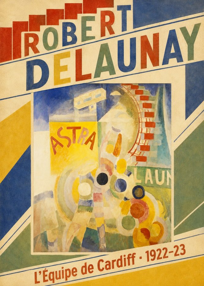 Robert Delaunay L'équipe De Cardiff No4 - Póster