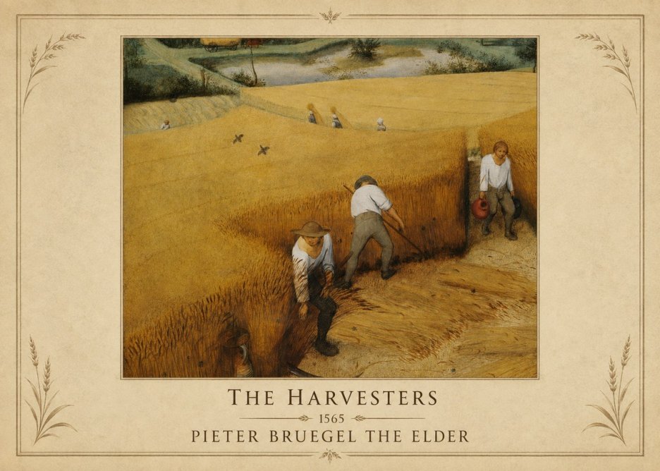 Pieter Bruegel The Harvesters IV No1 - Póster