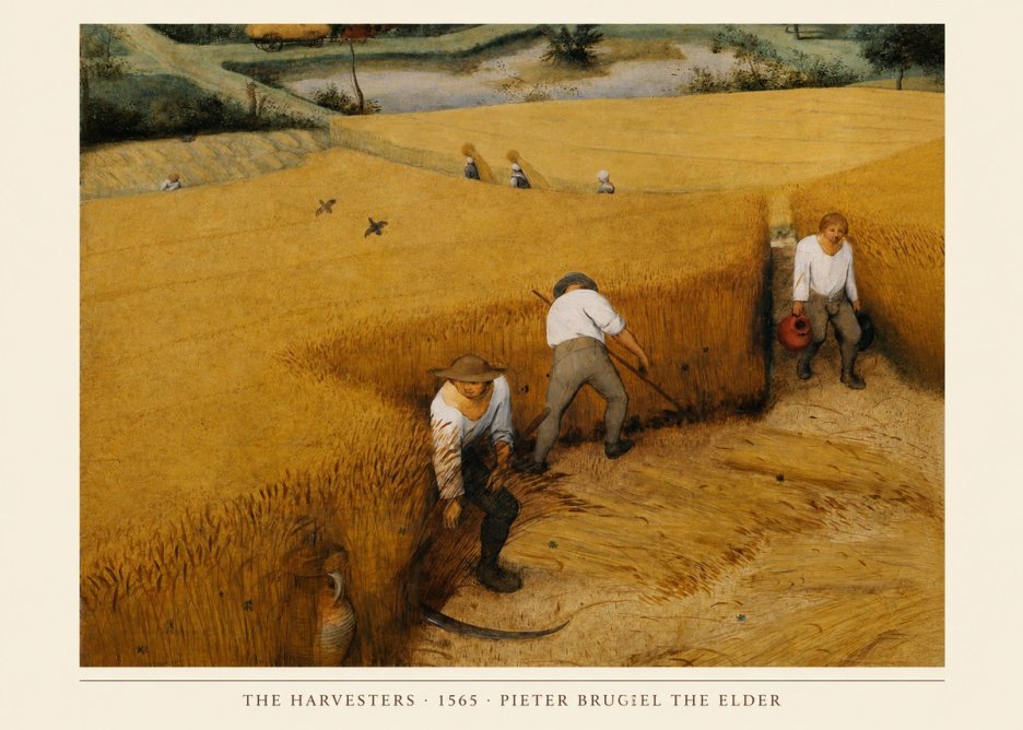 Pieter Bruegel The Harvesters IV No4 - Póster