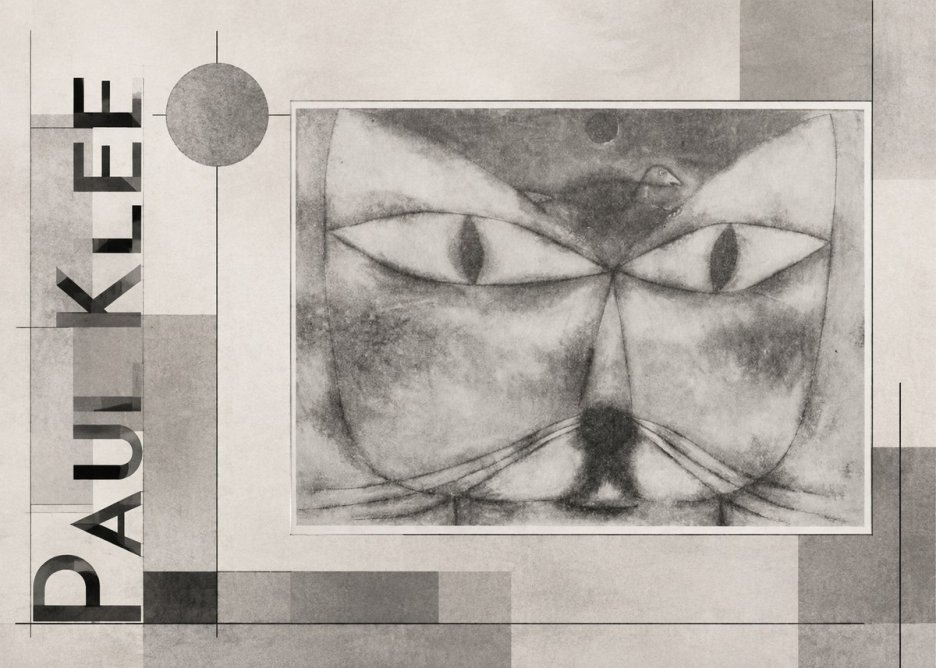 Paul Klee Cat and Bird No6 - Póster