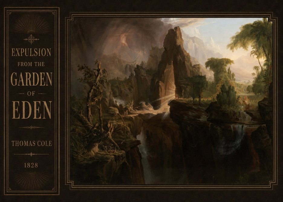 Thomas Cole Expulsion from the Garden of Eden I No2 - Póster