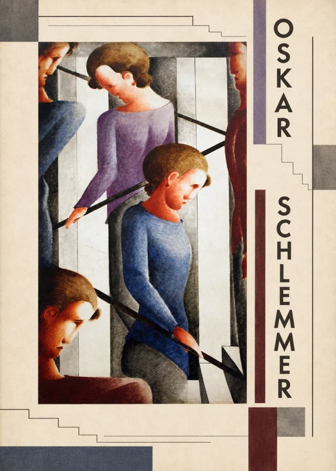 Oskar Schlemmer Staircase Figures I No5 - Póster