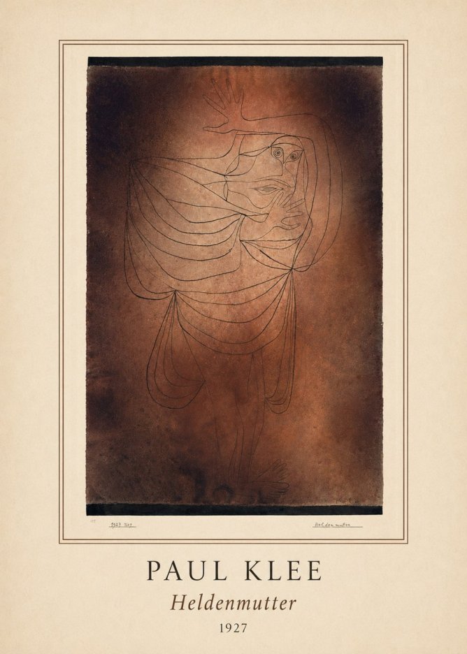 Paul Klee Heldenmutter No4 - Póster