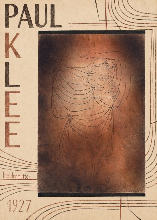 Paul Klee Heldenmutter No5 - Póster