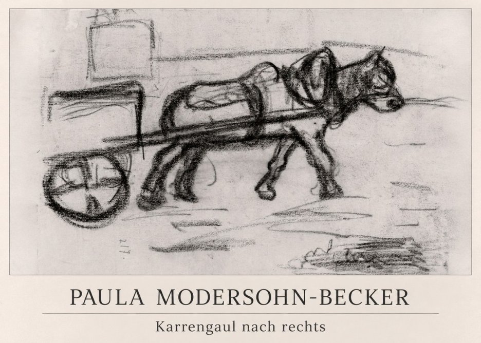 Paula Modersohn-Becker Karrengaul Nach Rechts No1 - Póster
