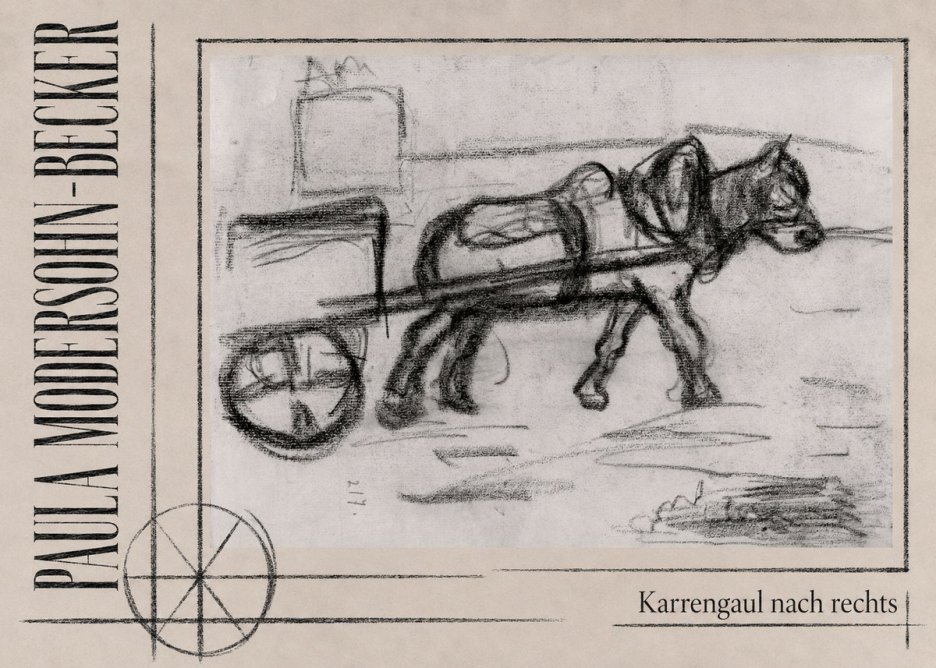 Paula Modersohn-Becker Karrengaul Nach Rechts No3 - Póster