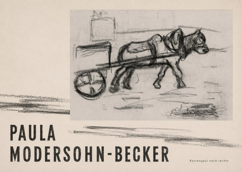 Paula Modersohn-Becker Karrengaul Nach Rechts No4 - Póster